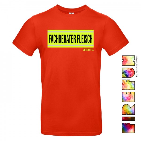 FIREFUN - T-Shirt mit Aufschrift "Fachberater Fleisch"