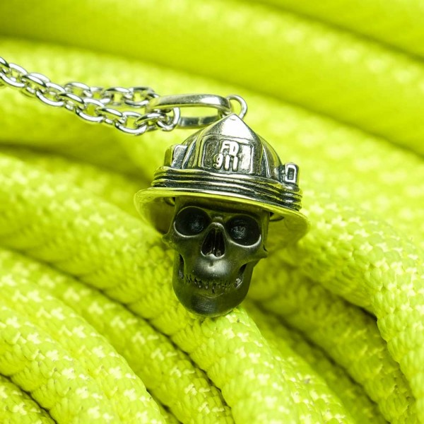 Premium Collection 925er Silberkette + Silberanhänger - Modell "Skull"