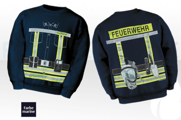 Sweatshirt mit Uniformaufdruck für Jung & Alt